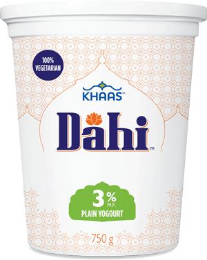 Khaas vegetarian yogourt container